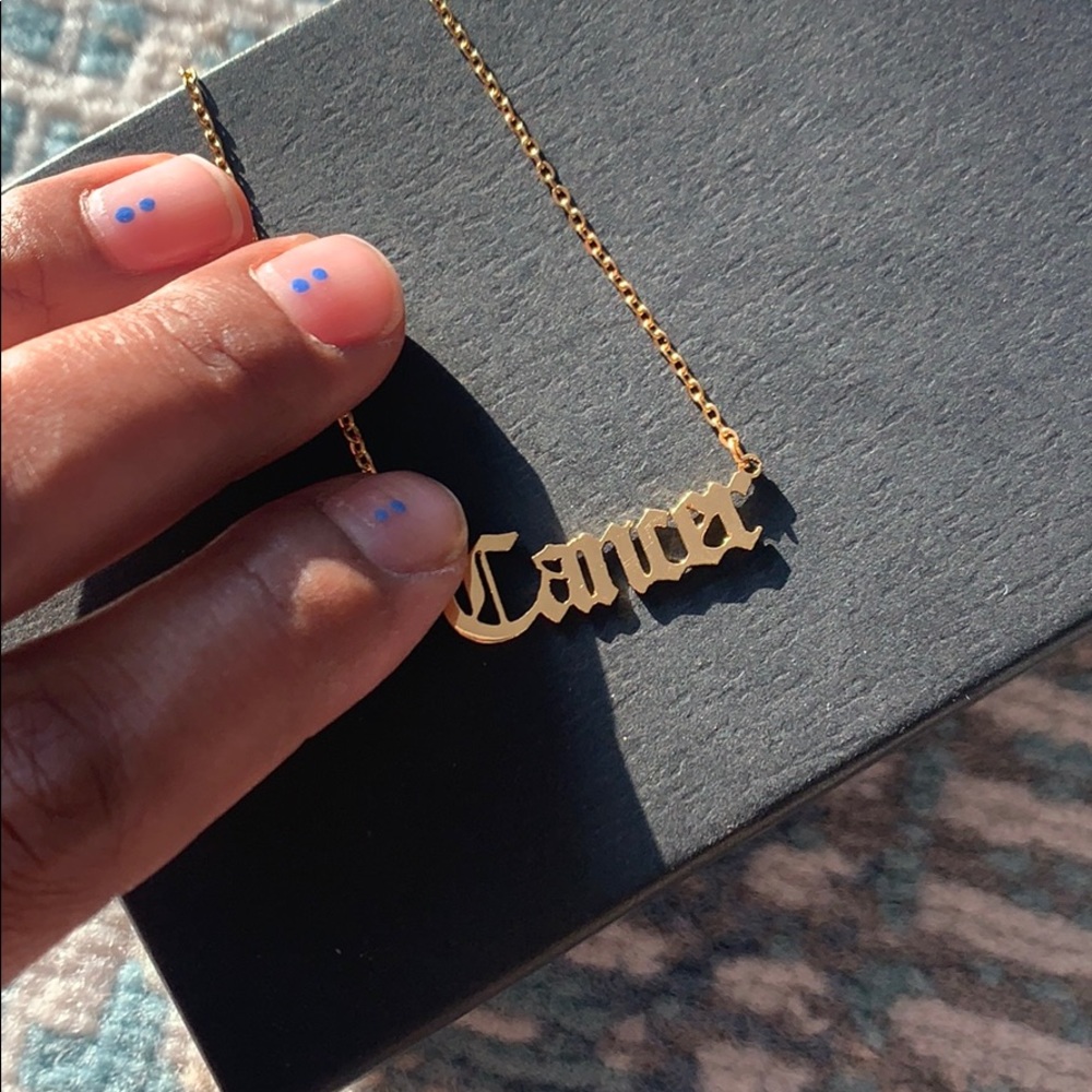 Cancer Necklace Dipped In Gold... - Picture 5 of 7